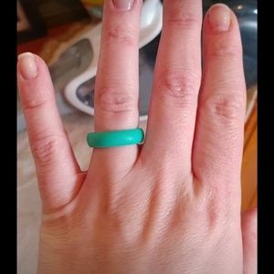 Teal rubber ring